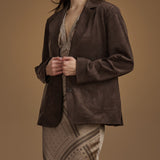 Splendid Ryder Suede Blazer in Java