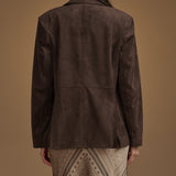 Splendid Ryder Suede Blazer in Java