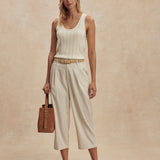 Varley Ellison Crop Wide Leg in Birch Marl
