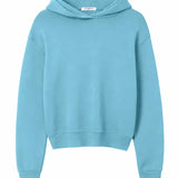 PWT Heart Cotton Fleece Pullover Hoodie in Milky Blue