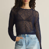 Z Supply Open Terrain Sweater in Twilight Blue