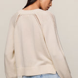 Z Supply Stratton V-Neck Sweater in Sandstone