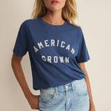 Z Supply American Boyfriend Tee in True Navy